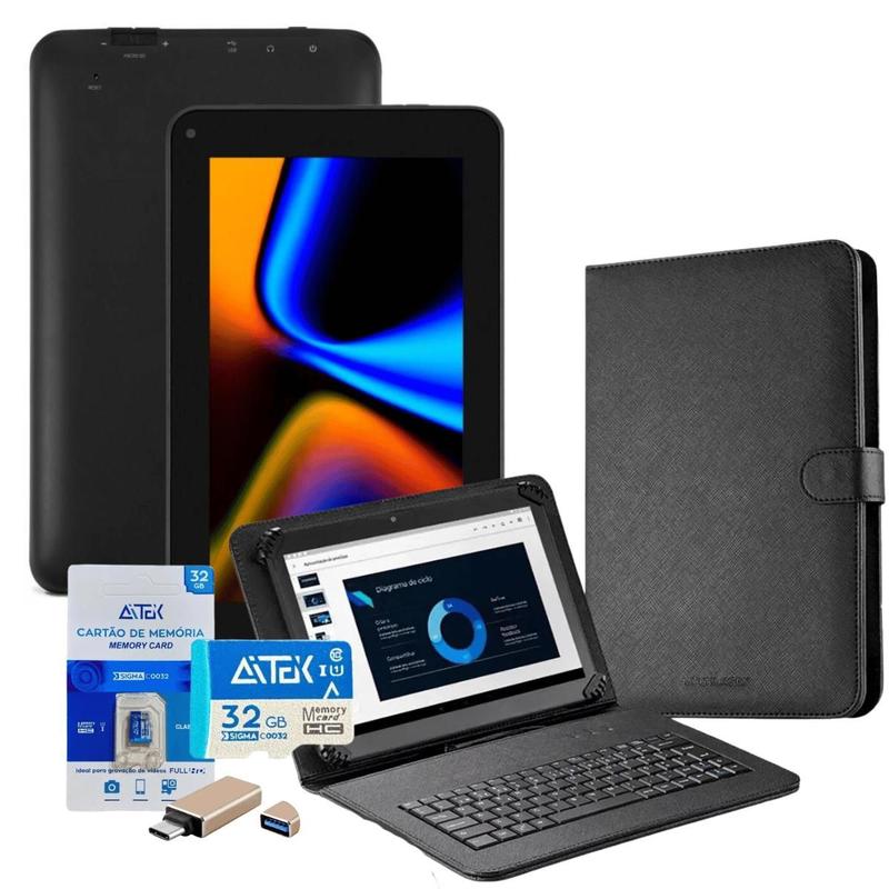 Tablet Multilaser M7 WI-FI 64GB 4GB RAM + Capa com Teclado + Micro